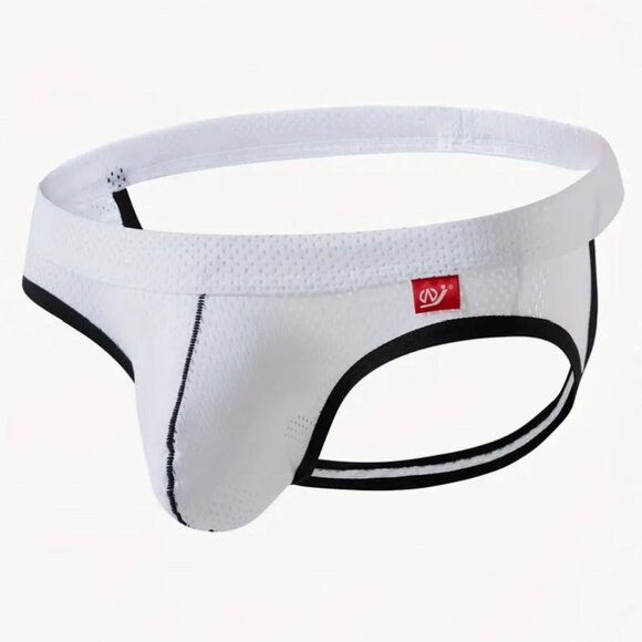Other - White Low Waist Mesh Jockstrap Large